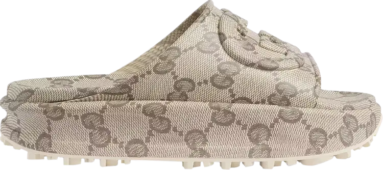 

Кроссовки Gucci GG Slide Sandal Interlocking G - Beige Ebony, коричневый