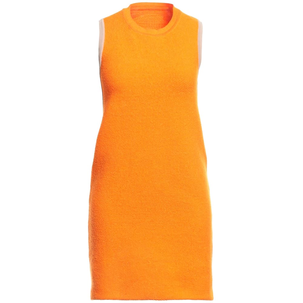 Платье Jacquemus Short, оранжевый женское трикотажное мини платье в полоску облегающее хлопковое платье без рукавов с круглым вырезом лето 2021