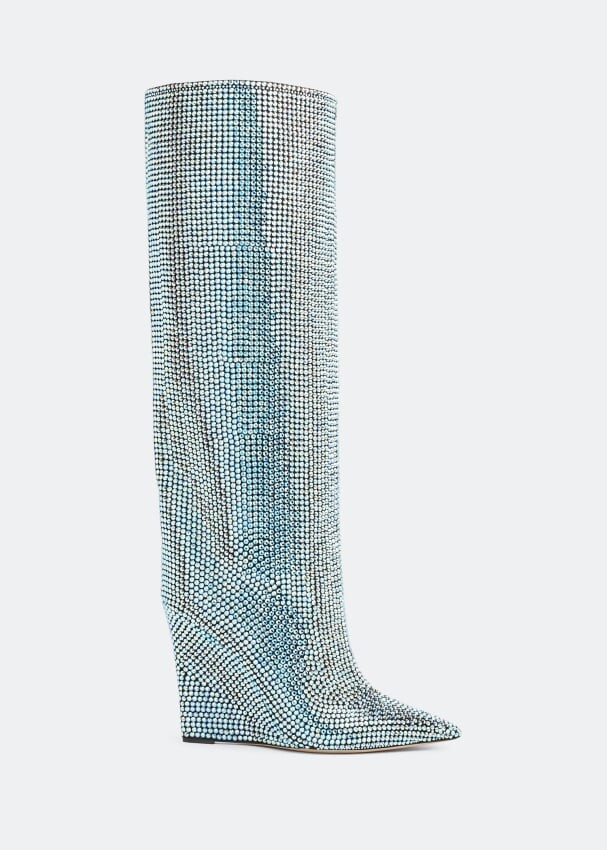 

Ботинки JIMMY CHOO Blake 110 knee-high boots, синий