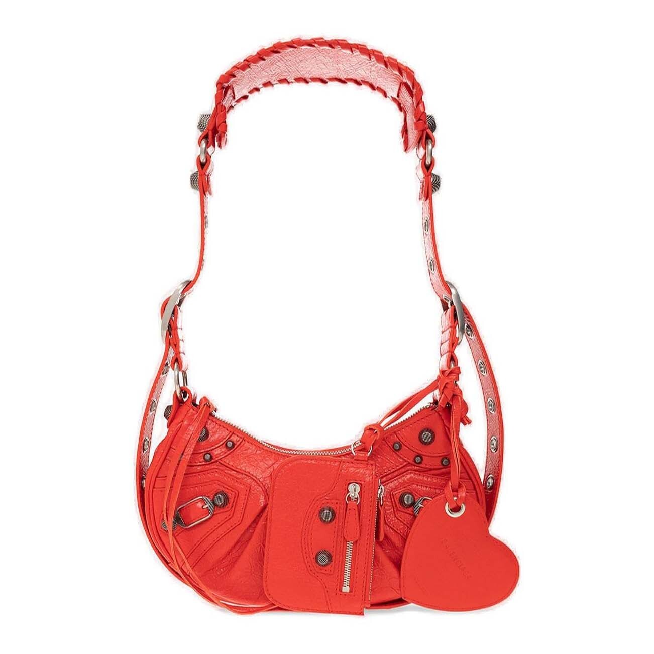 

Сумка хобо Balenciaga Le Cagole Zipped Xs, красный