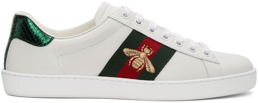 Кроссовки White Bee New Ace Gucci