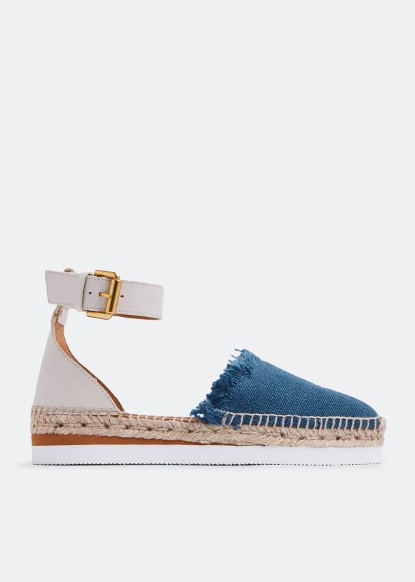 

Сандалии SEE BY CHLOÉ Glyn espadrille sandals, синий