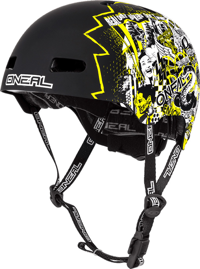 шлем oneal dirt lid zf solid велосипедный черный Шлем O´Neal Dirt Lid ZF Rift, желтый