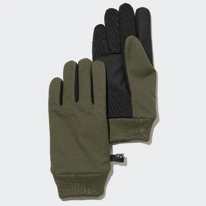 

Перчатки Uniqlo Kids Heattech Lined Touchscreen Thermal, оливковый