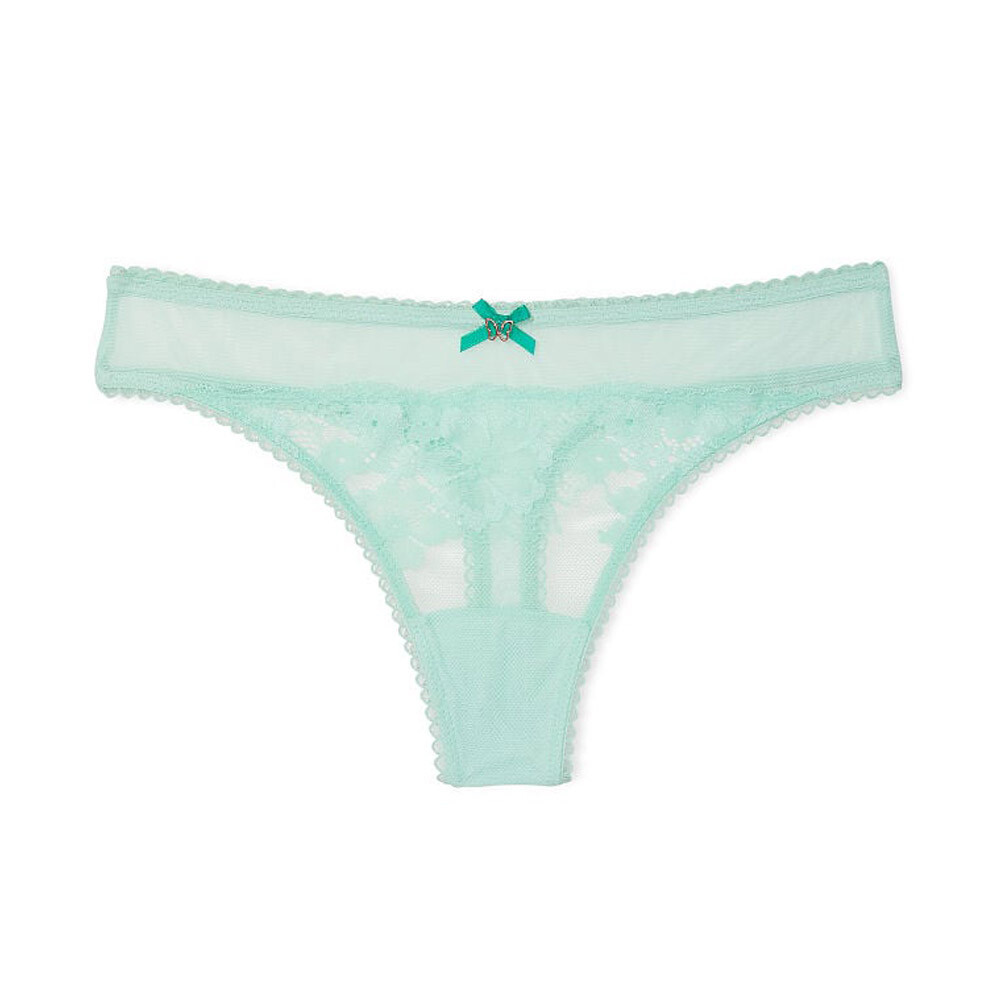 

Стринги Victoria's Secret Body By Victoria Lace-Front Mesh, мятный