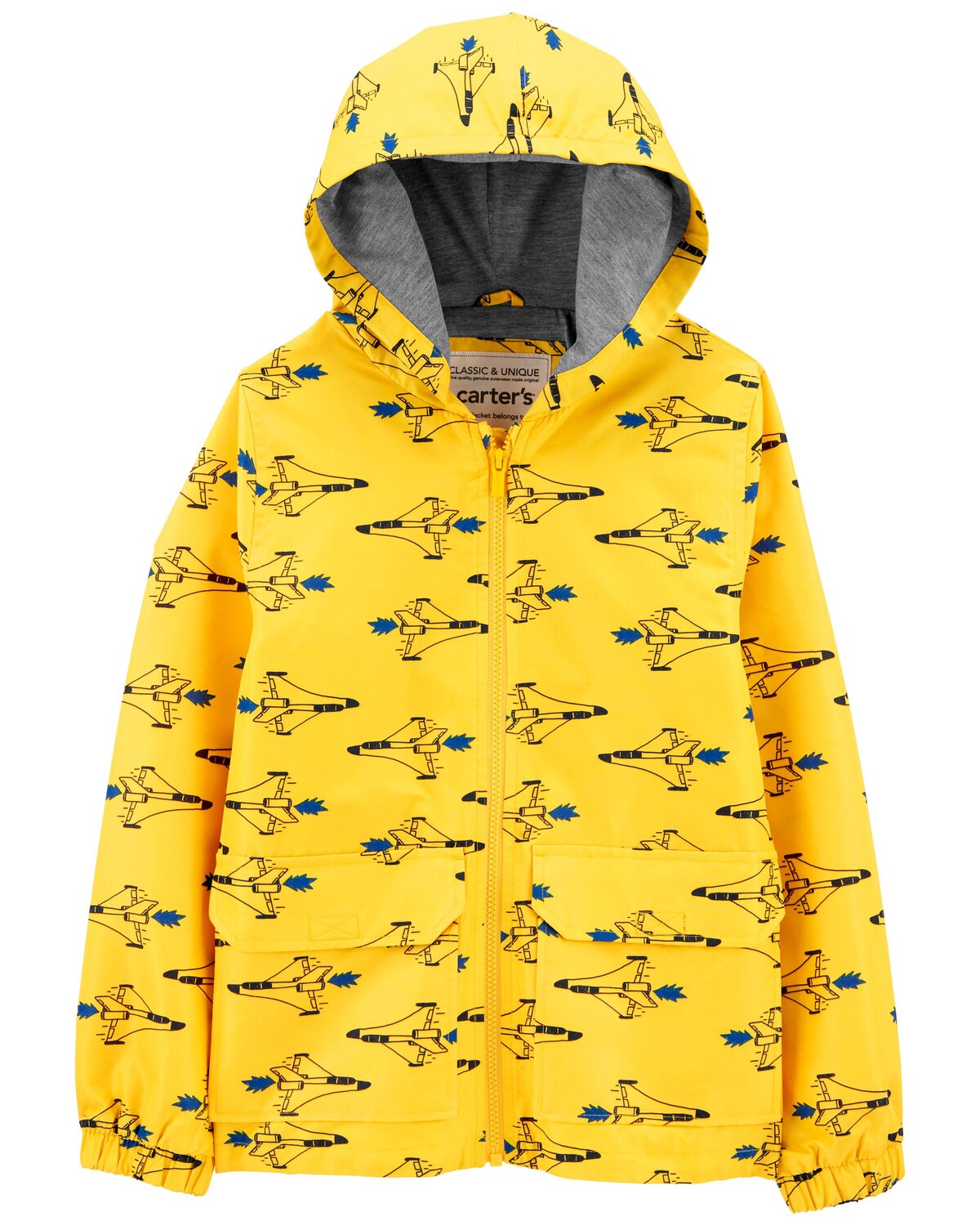 

Детское дождевик с космическим кораблем Carter's, желтый