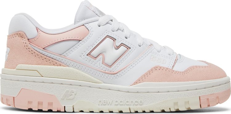 Кроссовки New Balance 550 Big Kid 'White Pink Sand', белый - фото