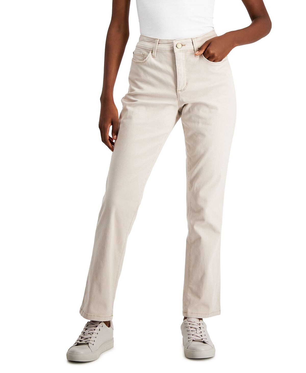 

Прямые джинсы petite lexington, созданные для macy's Charter Club, мульти