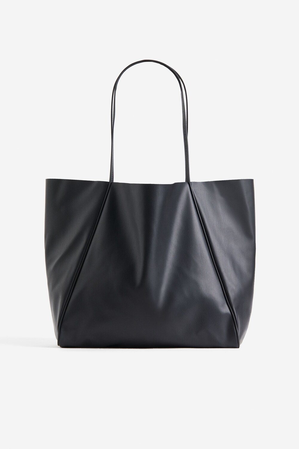 

Сумка H&M Coated Tote, черный