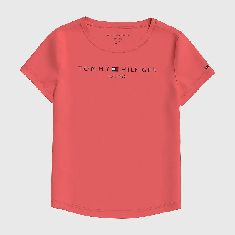 

Футболка Tommy Hilfiger Kids' Logo, коралловый