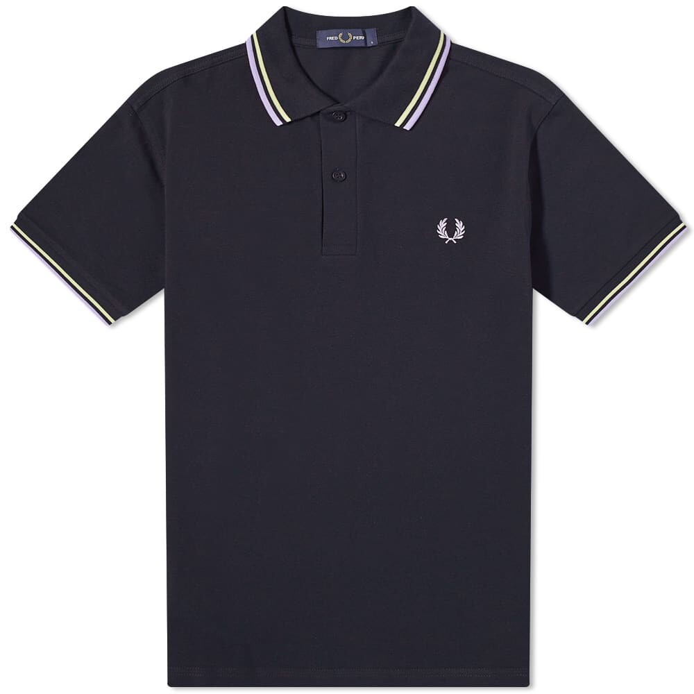 

красный - Поло Perry Slim Fit с двумя окантовками Fred Perry Authentic