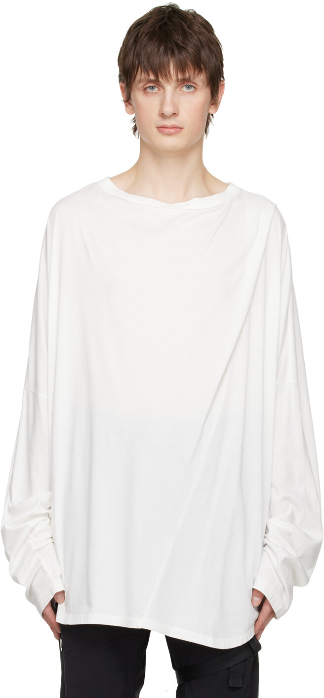 

Эксклюзивная белая футболка с длинным рукавом SSENSE Julius, Белый