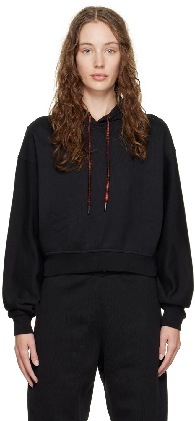 

Черный худи с вышивкой Reebok By Victoria Beckham