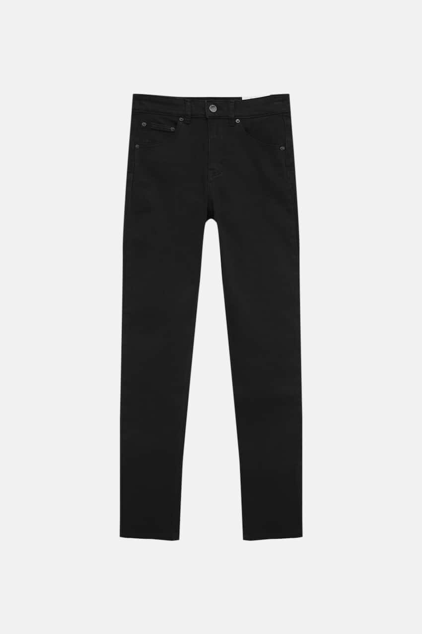 

Джинсы средней посадки Pull&Bear Push Up, черный