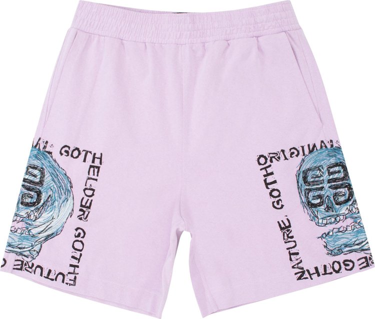 Шорты Givenchy Board Fit 4G Embroidery Shorts 'Lilac', фиолетовый - фото