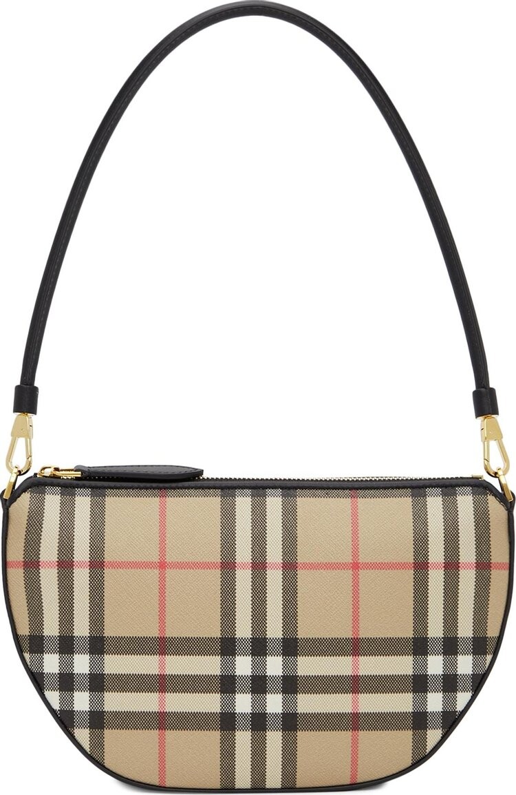 

Сумка Burberry Olympia Vintage Check Mini Shoulder Bag Beige/Black, черный