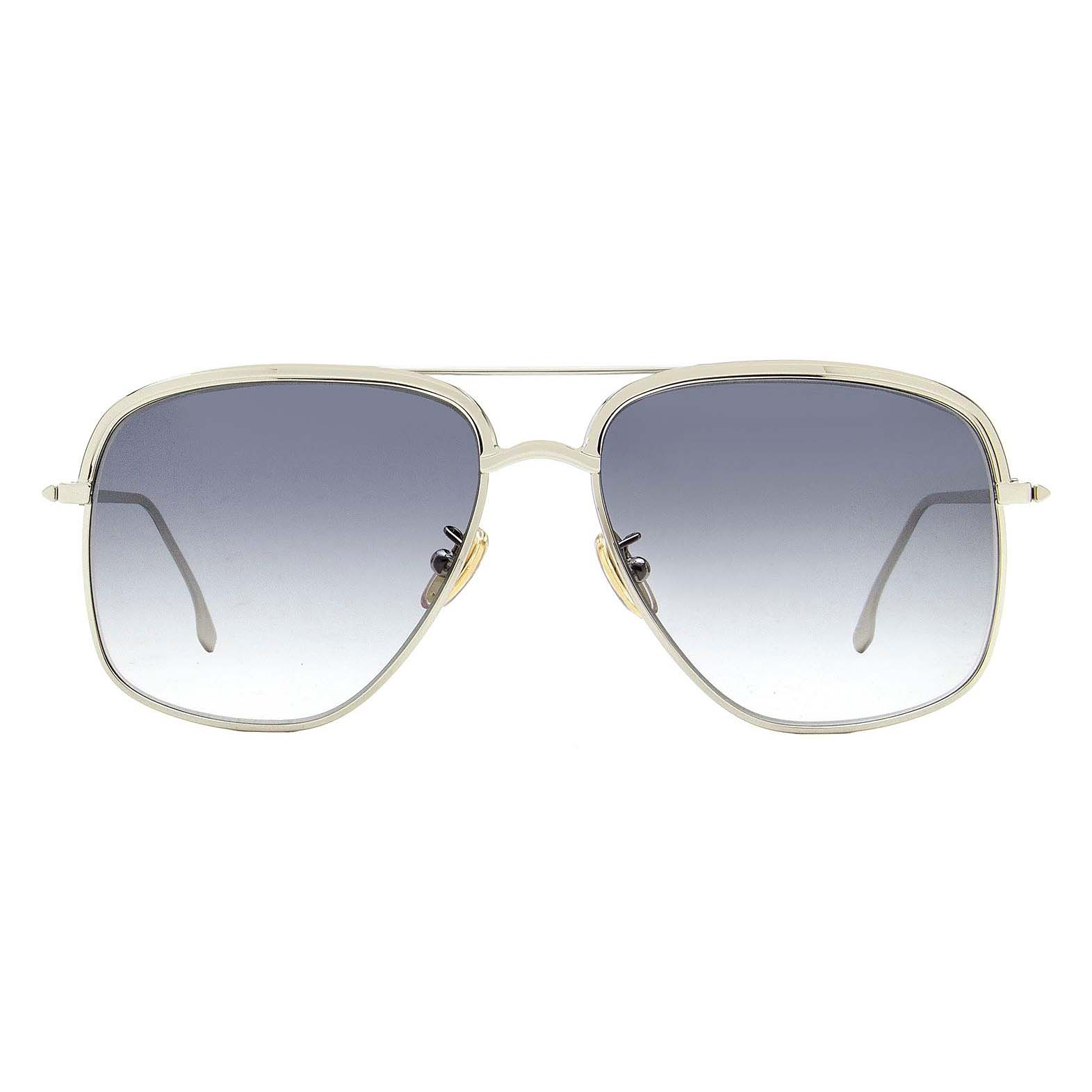 цена Солнцезащитные очки Victoria Beckham Navigator VB200S, серебристый