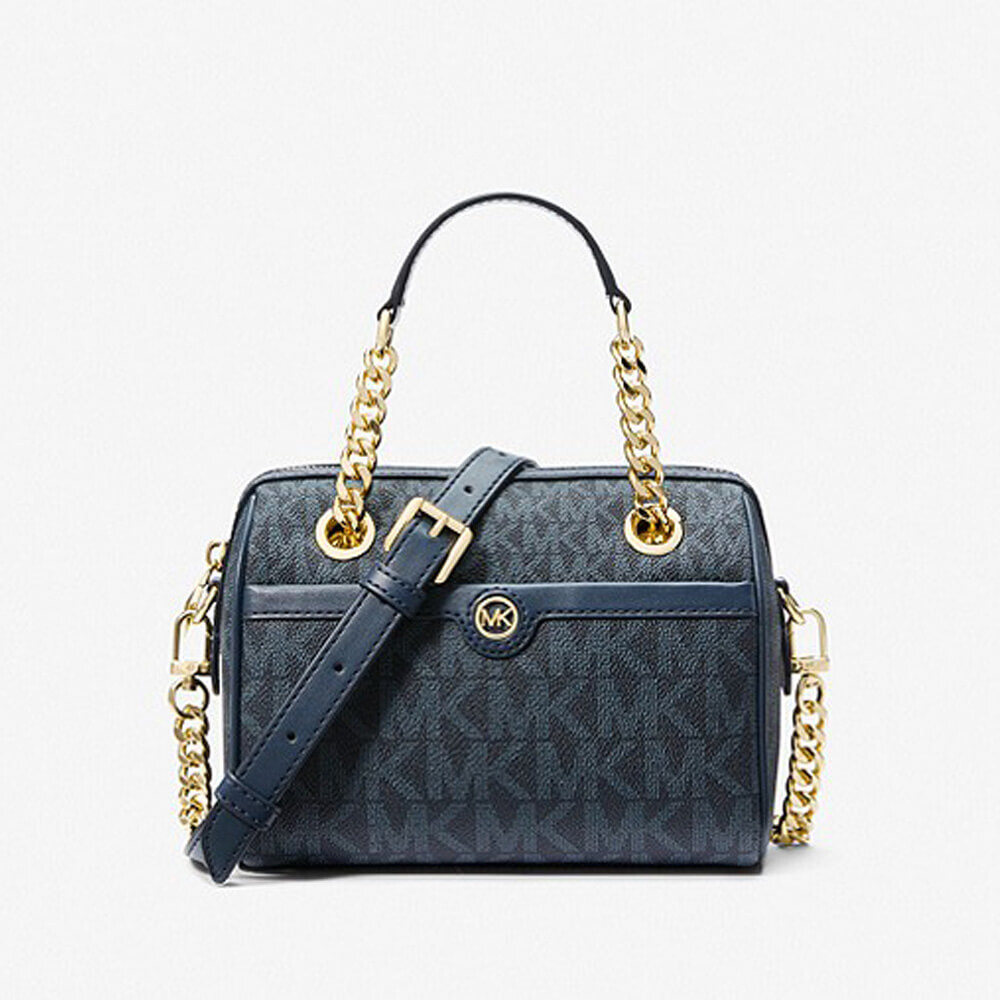

Сумка кросс-боди Michael Michael Kors Blaire Extra-Small Logo Satchel, синий