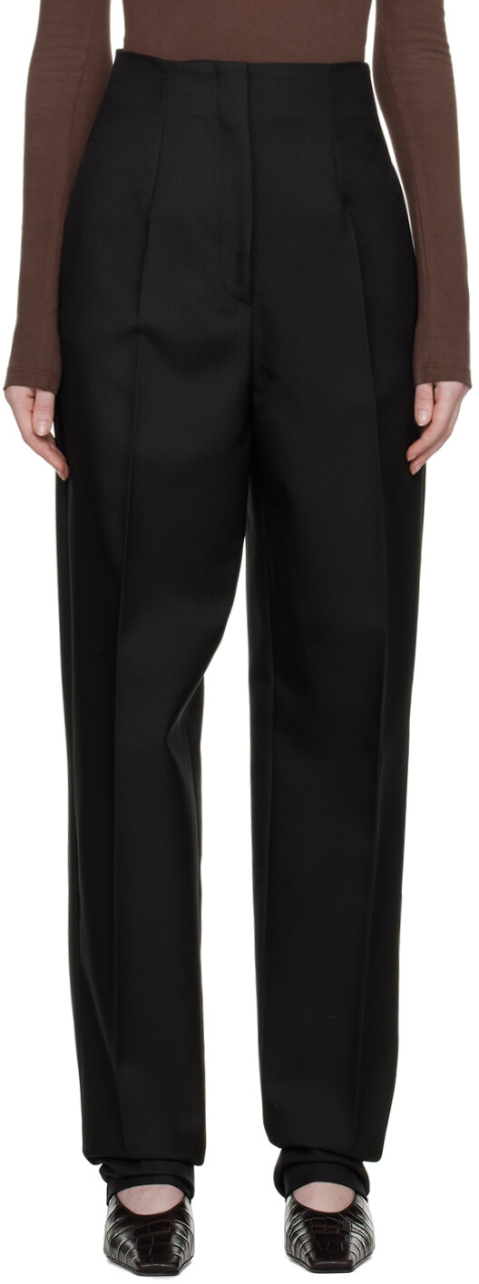 

Черные брюки Carrot Fit Sportmax, Черный, Черные брюки Carrot Fit Sportmax