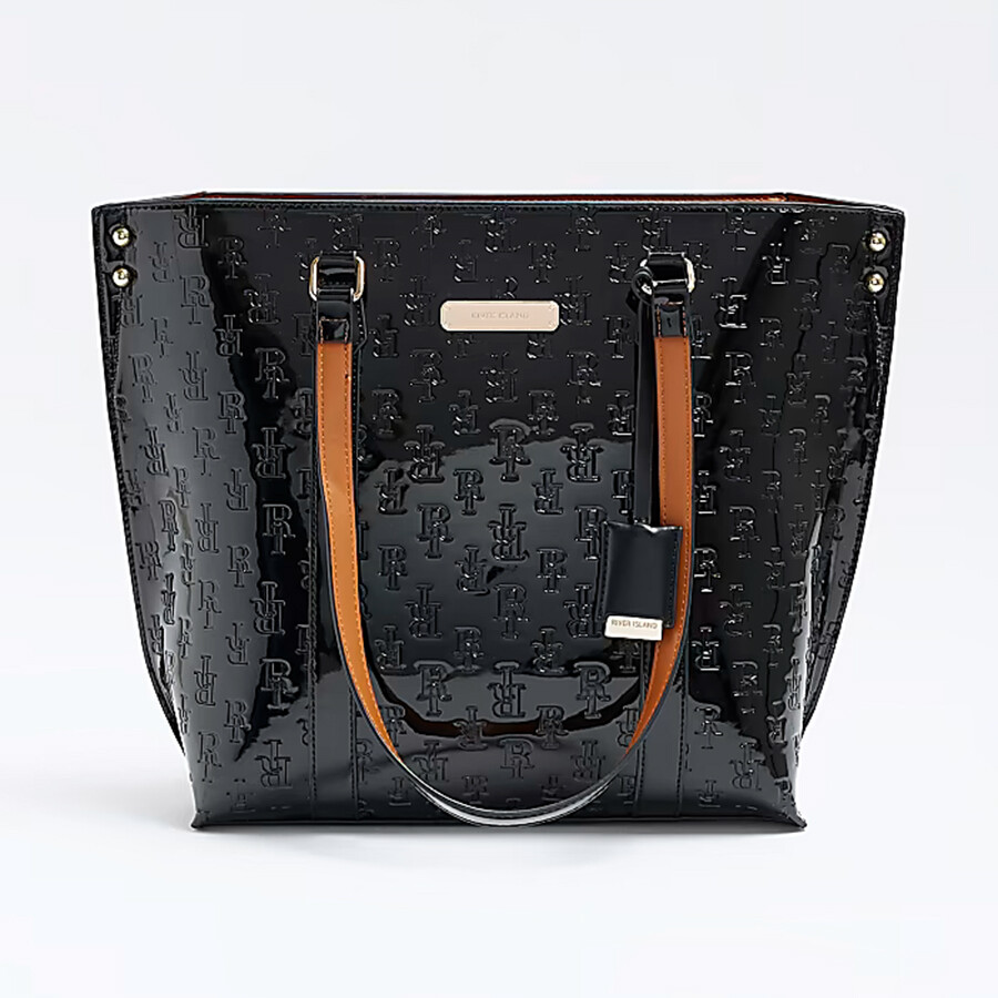 

Сумка River Island 3073 Monogram Pinch Shopper, черный