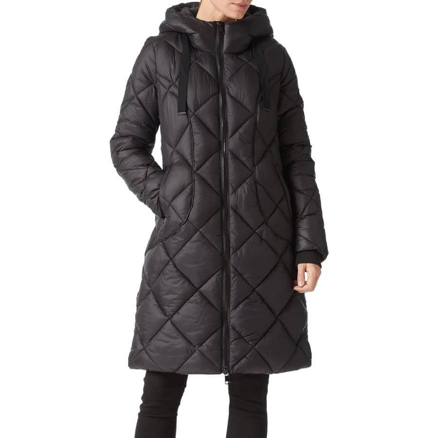 Куртка Bellivera Puffer Padded Coat Quilted Lightweight, черный куртка утепленная uniqlo warm padded quilted бежевый