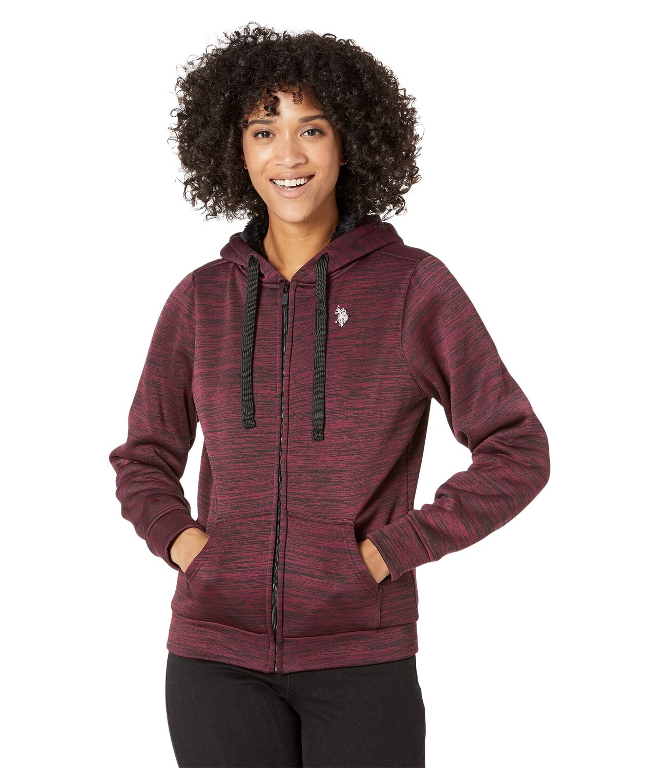 

Худи U.S. POLO ASSN., Space Dye Fleece Jacket, Коричневый