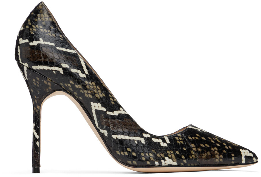 

Разноцветные туфли на каблуке BB Manolo Blahnik