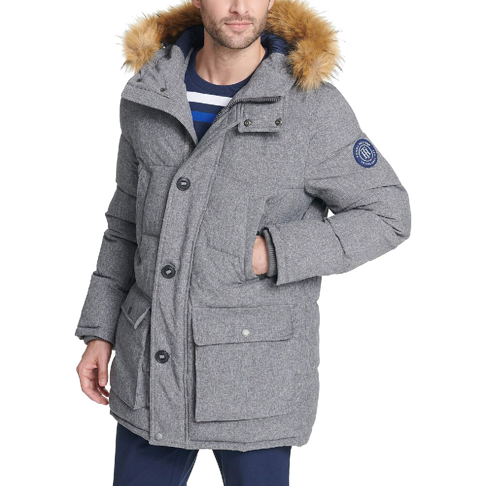 

Парка Tommy Hilfiger Men's Arctic Cloth Heavyweight Performance, серый
