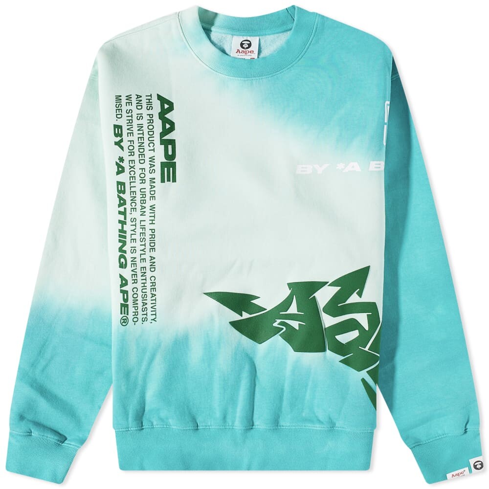 

Толстовка AAPE Tag Crew Sweat, Серый