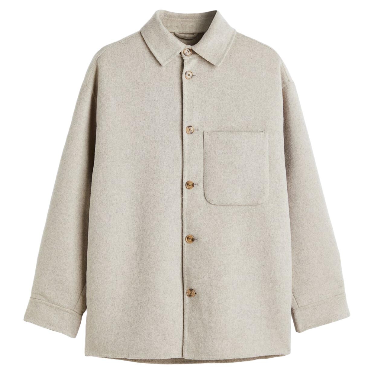 

Жакет H&M Pinstriped Wool-blend, светло-серый