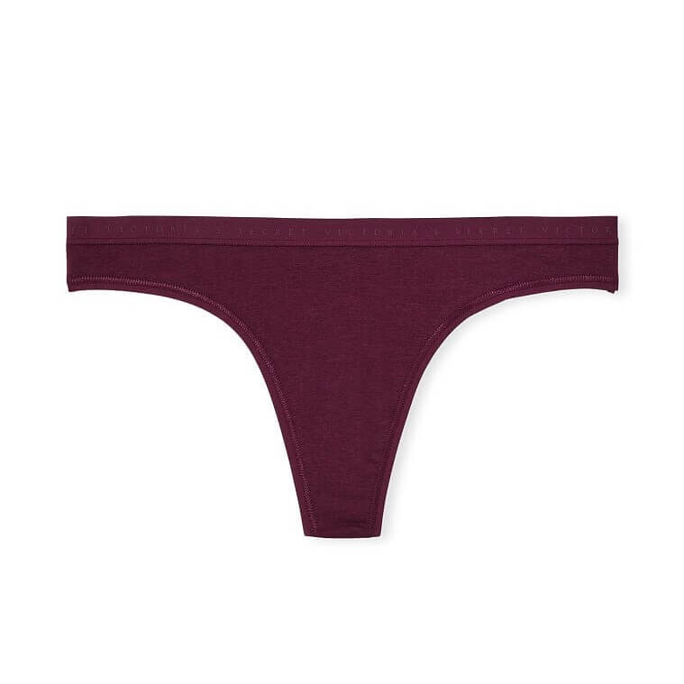 

Трусики-стринги Victoria's Secret Stretch Cotton, бордовый