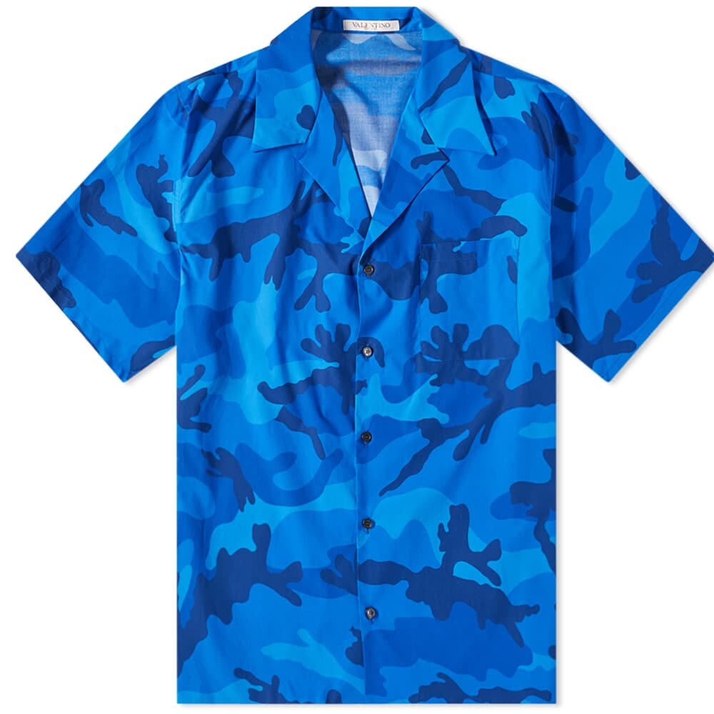 

Рубашка Valentino Camo Print Vacation Shirt