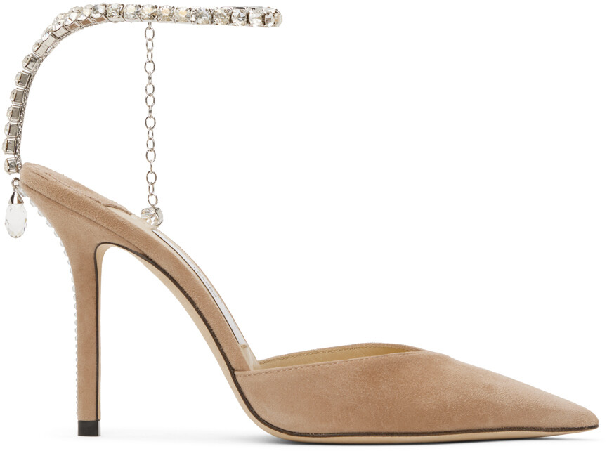

Розовые туфли на каблуке Saeda 100 Jimmy Choo, Розовый