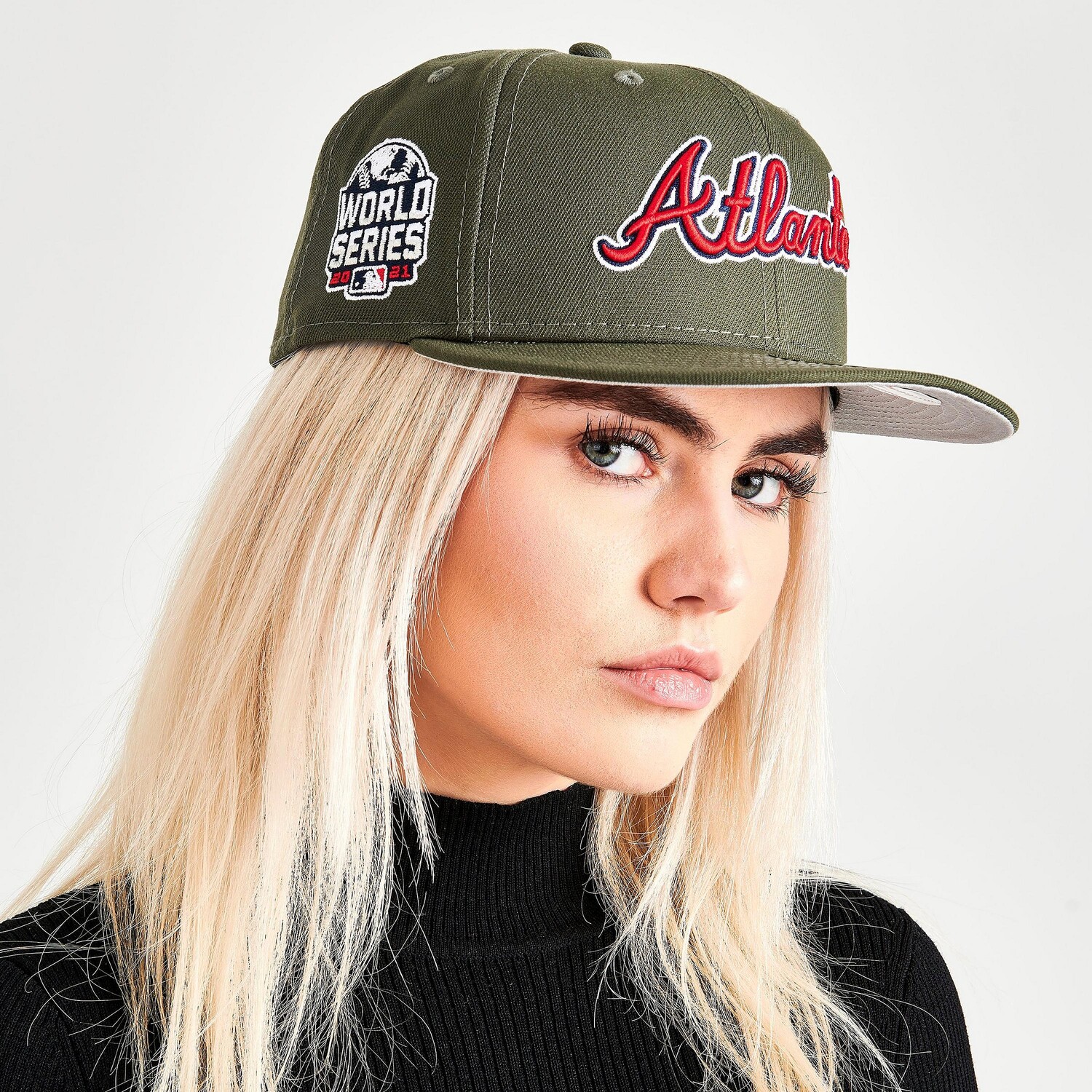 

Кепка New Era Atlanta Braves MLB Olive 59FIFTY, зеленый
