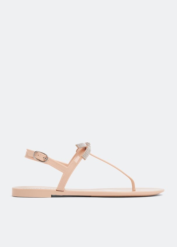 

Сандалии STUART WEITZMAN SW Bow jelly sandals, бежевый