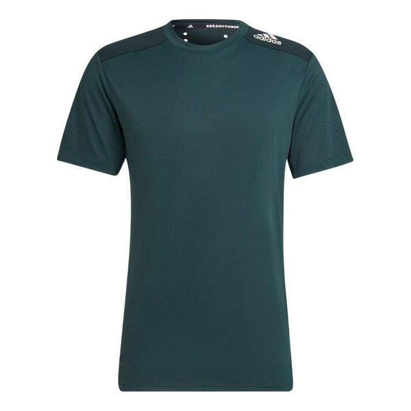 Футболка Adidas Solid Color Logo Printing Round Neck Pullover Short Sleeve Japanese Version Green T-Shirt, Зеленый loose maternity blouse t shirt summer casual female women clothing short sleeve o neck shirt solid pullover tops tees plus size