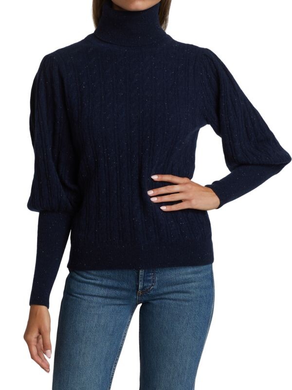

Кашемировая водолазка в крапинку Co Speckled navy