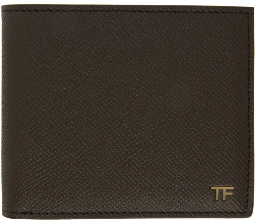 

Коричневый маленький бумажник двойного сложения TOM FORD