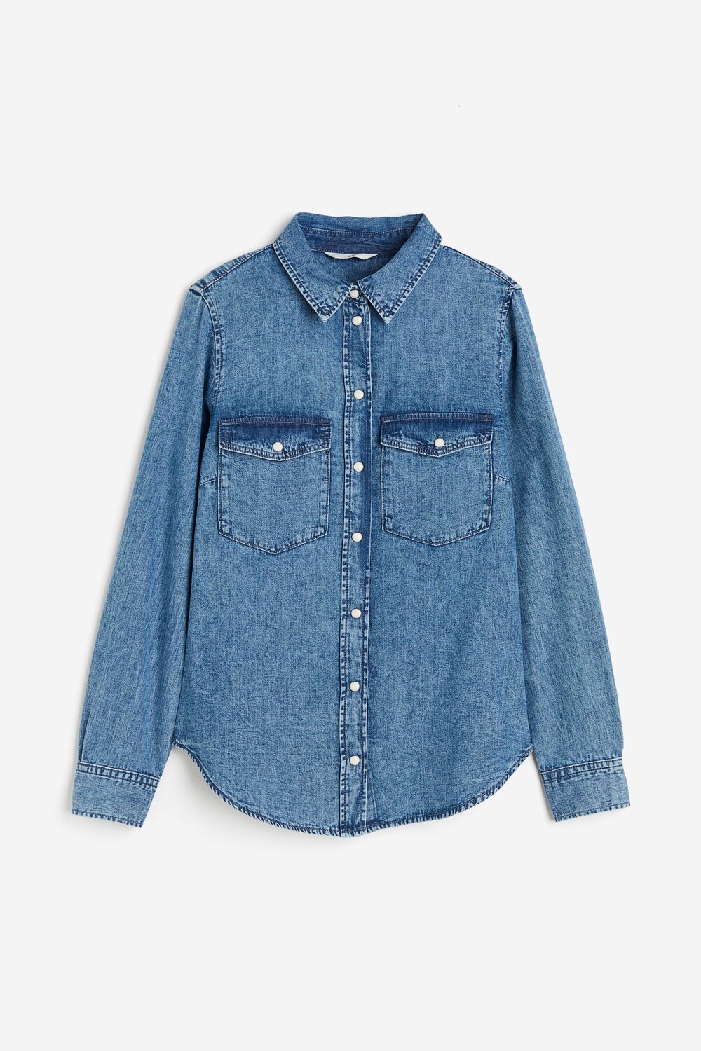 

Рубашка H&M Slim-fit Denim, синий
