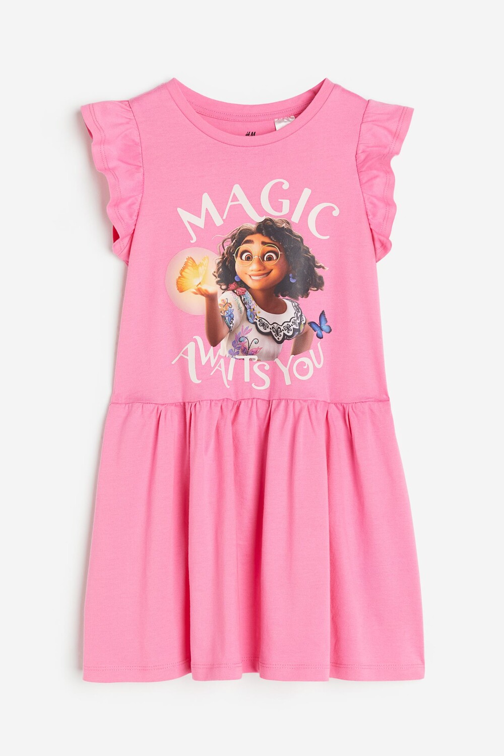 

Платье H&M Kids Printed Cotton Encanto, розовый
