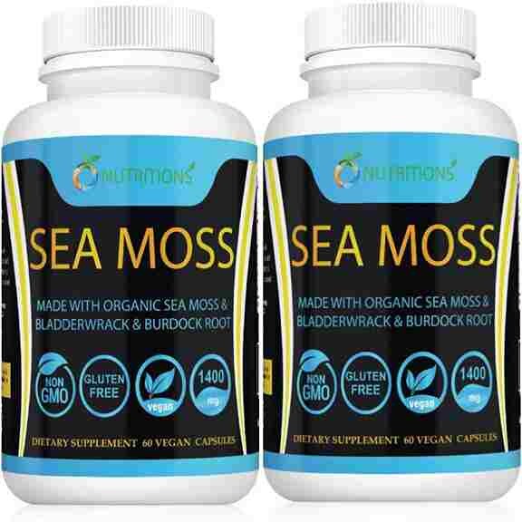 

Комплекс с морским мхом O Nutritions Organic Sea Moss, 2 упаковки по 60 капсул