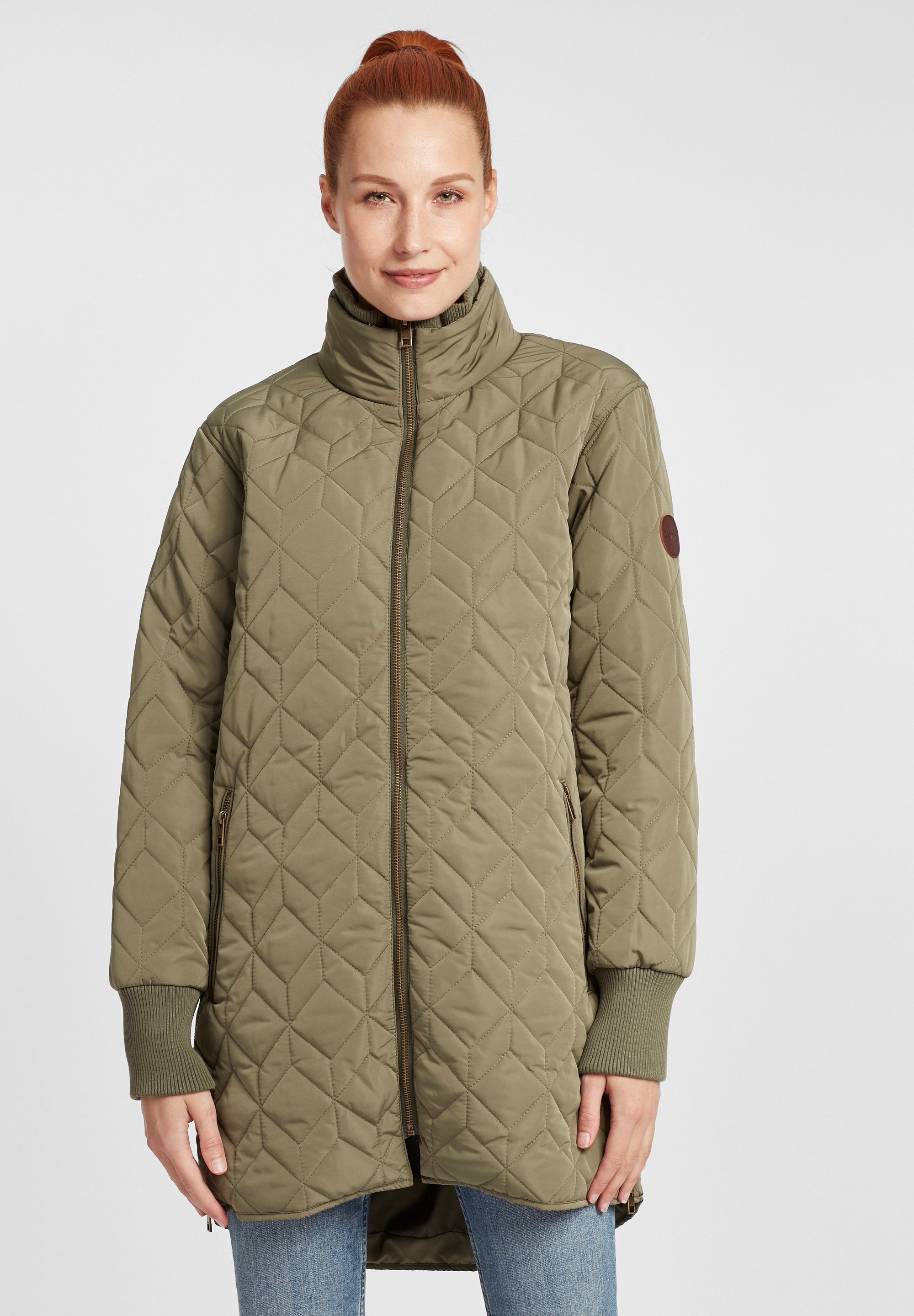 Пальто зимнее Oxmo без капюшона, темно-зеленый пальто зимнее oxmo коричневый