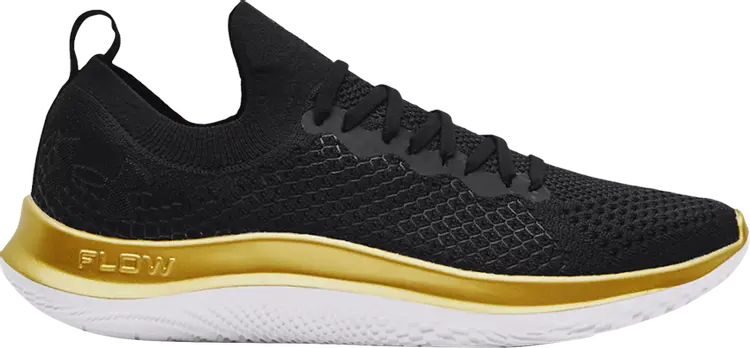 

Кроссовки Under Armour Flow Velociti SE Metallic Black Metallic Gold, черный