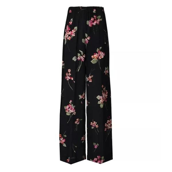 

Брюки bouquet wide leg trousers Twin-Set, черный