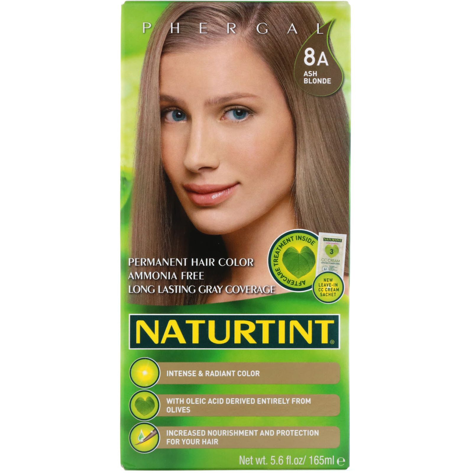 Naturtint Стойкая краска для волос 8A пепельный блонд 5,6 жидких унций (165 мл) naturtint стойкая краска для волос 4n натуральный каштан 165 мл 5 6 жидк унций