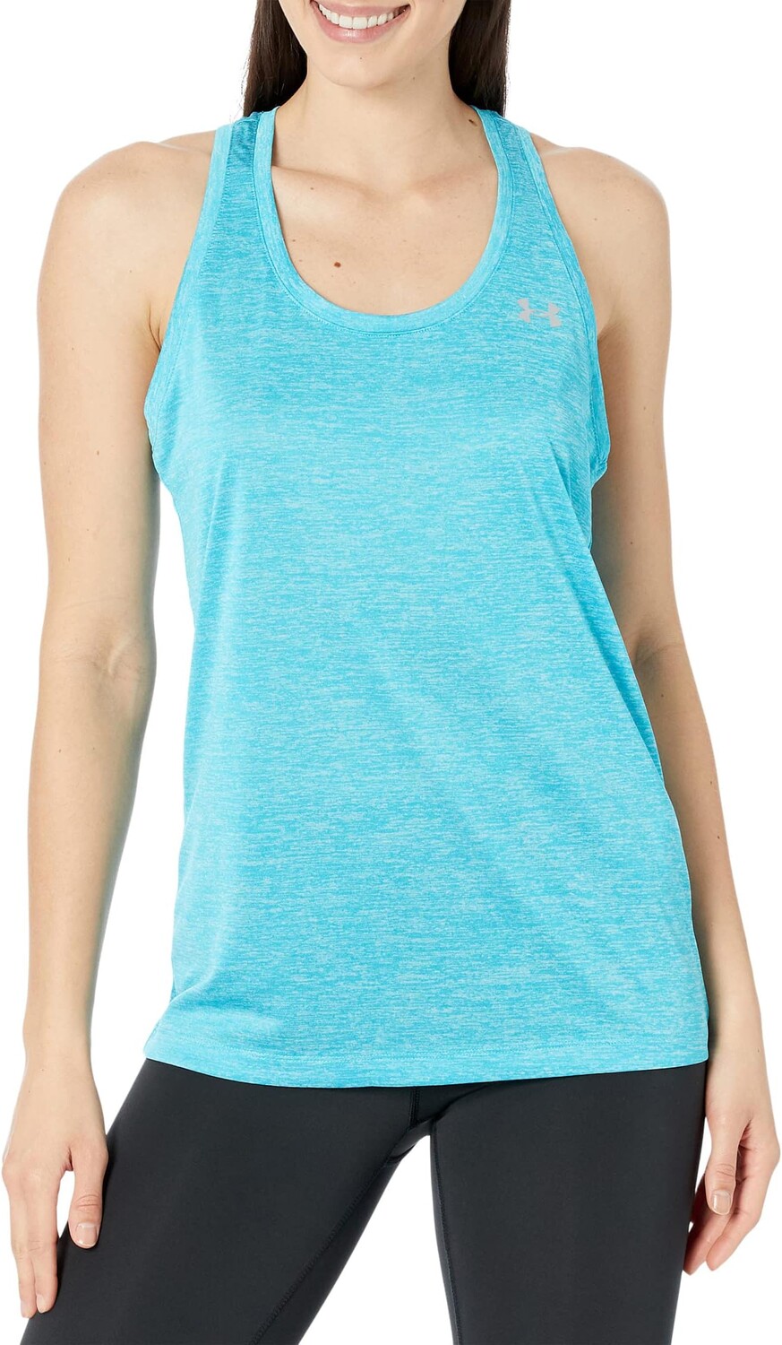

Майка UA Tech — твист Under Armour, цвет Glacier Blue/White/Metallic Silver