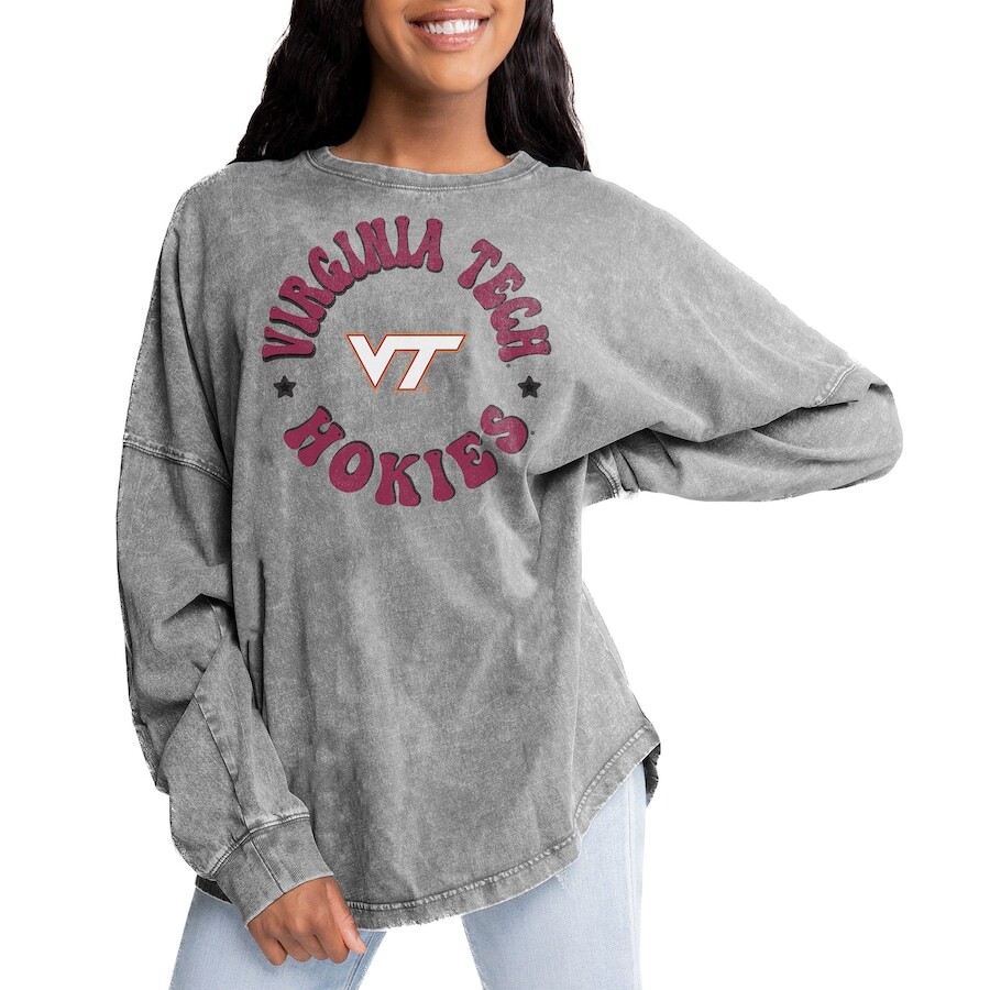 

Футболка с длинным рукавом Gameday Couture Virginia Tech Hokies, серый