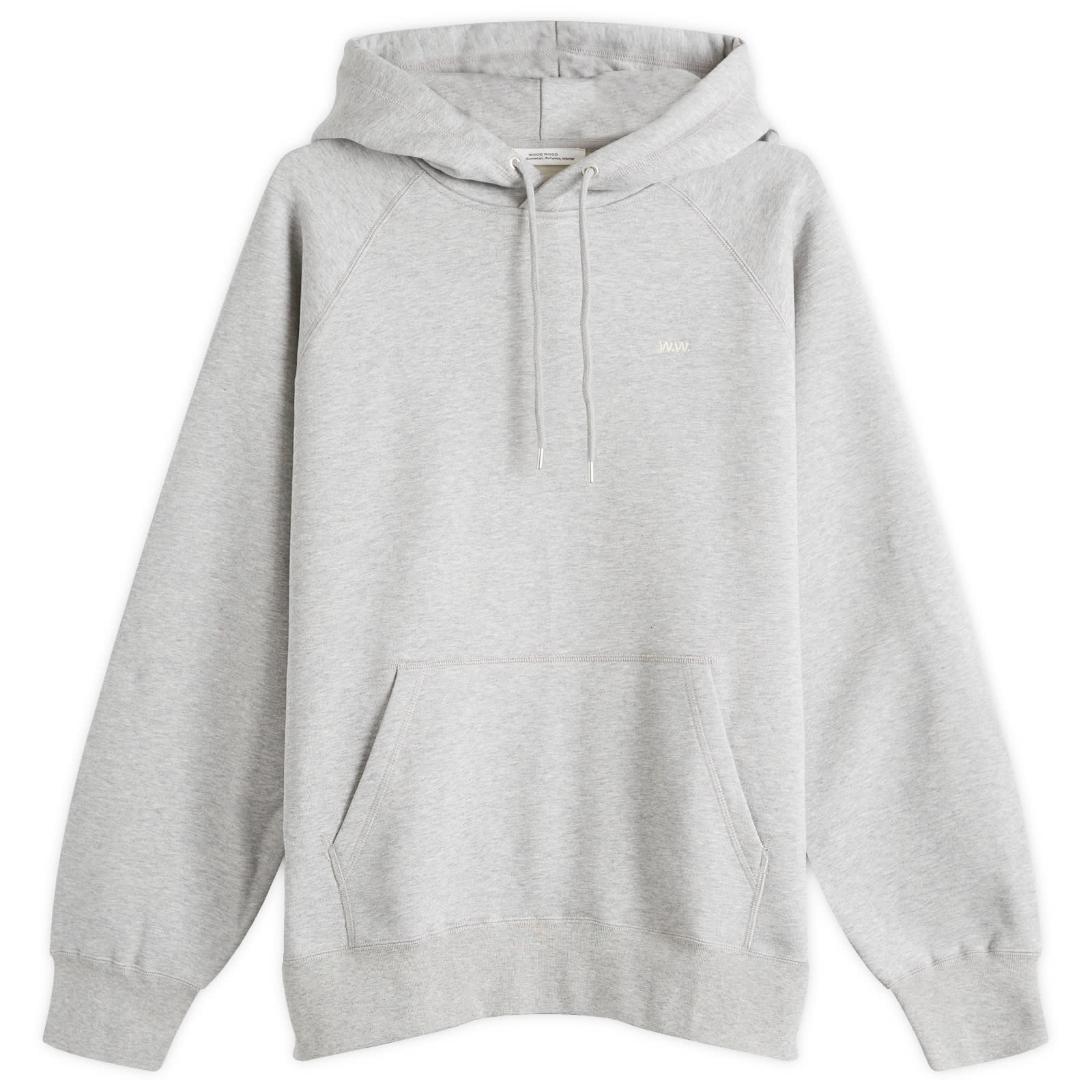 

Худи Wood Wood Essential Fred Classic Hoody, цвет Grey Melange