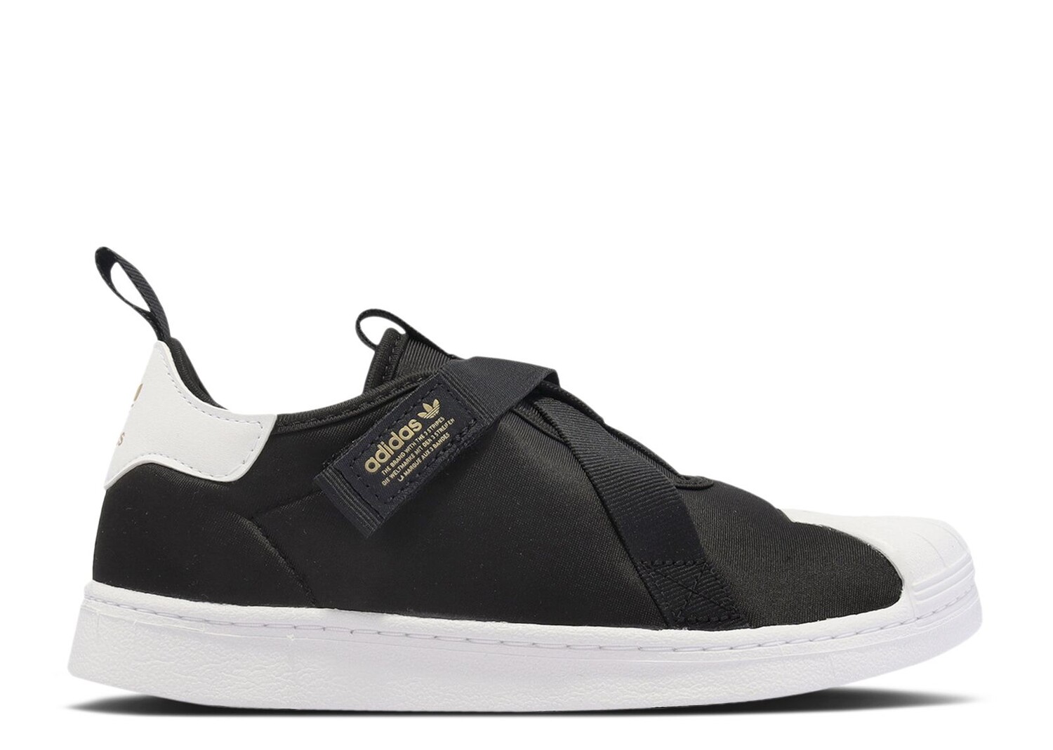 

Кроссовки adidas Superstar 360 Little Kid 'Black White Gold', черный