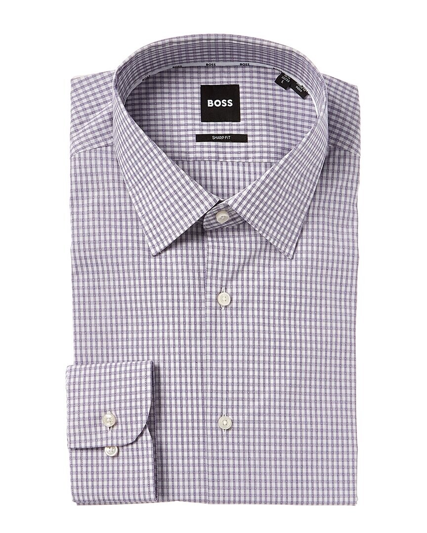 

Классическая рубашка BOSS Hugo Boss Sharp Fit, фиолетовый